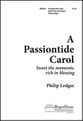 Passiontide Carol SATB choral sheet music cover